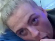 BLONDE GIVES RISKY BLOWJOB ON BUS PART 2 15/16