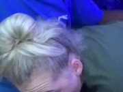 BLONDE GIVES RISKY BLOWJOB ON BUS PART 2 2/16