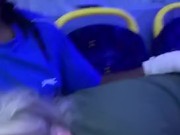 BLONDE GIVES RISKY BLOWJOB ON BUS PART 2 3/16