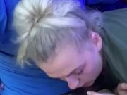 BLONDE GIVES RISKY BLOWJOB ON BUS PART 2 5/16
