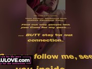 Female Domination babe spreading asshole/pussy closeups, cuckold hotwife slutty JOI, leather boots high heels - Lelu Love 2/16