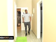 Hot sex with the big boobs african MAID 3/16