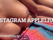 sideways handjob on public beach OnlyFans @ Appleliu-76 1/16