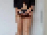 Stewardess doing the Safety Demo in partial uniform. Full uncensored on OF, link in bio 1/16