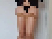 Stewardess doing the Safety Demo in partial uniform. Full uncensored on OF, link in bio 13/16