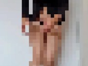 Stewardess doing the Safety Demo in partial uniform. Full uncensored on OF, link in bio 15/16