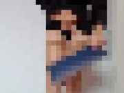 Stewardess doing the Safety Demo in partial uniform. Full uncensored on OF, link in bio 6/16