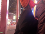 EXTREMELY RISKY BLOWJOB BEHIND POLICE STATION IN NYC 14/16