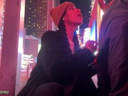 EXTREMELY RISKY BLOWJOB BEHIND POLICE STATION IN NYC 15/16