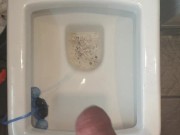 Pissing with the perfect cock