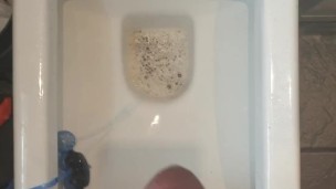 Pissing with the perfect cock