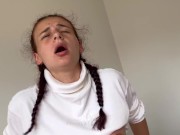 hot pregnant stepsister jumps on my dick with a big belly and I cum in her pussy 10/16