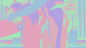 Gay couple in nightclub cartoon porn