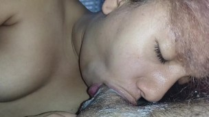swallowing a cock with mybig lips until he come in my mouth,making your creampie bubble deep inside