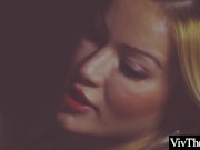 Gorgeous lesbian orgasms as younger lover eats her pussy 2/16