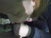 fantastic blowjob at the entrance of an old schoolhouse