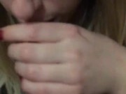 Milk on her mouth fits just perfetcly 10/16