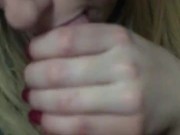 Milk on her mouth fits just perfetcly 6/16