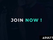 Naughty Nympho Doesn't Care If His Wife Is There! 1/16