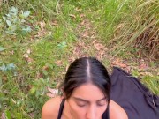 Modelo colombiana tiene sexo público en un bosque