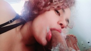 that delights my pink mouth sucking a hard cock,imagine that on you,with you giving me your creampie