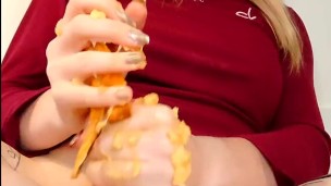Tgirl Destroys Banana