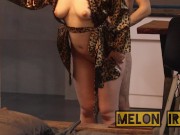 عشق بازی با پلنگ ایرانی و دلبری کردنش / آخرش کار خودتو کردی ریختی توم / Persian girl Sexy dance Fuck 9/16