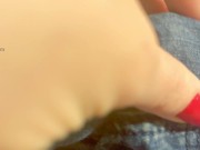 This is how I'd take your cock out of your pants and help you cum!