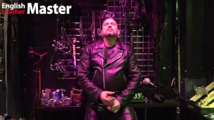Leather Master instructs you to use dildo in your mouth and ass oral anal training PREVIEW