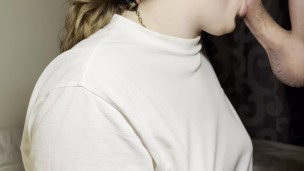 SUCKING HIS DICK AND SWALLOW HIS TASTY CUM AFTER WEEK WITHOUT EACH OTHER