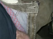 Milking my own cock and shooting a fat load