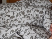 Husband wakes up his wife by fingering her clitoris and fucking her wet pussy until they both cum 1/16