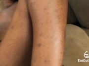 SKINNY AFRICAN Girls Pussy is so TIGHT IT CREAMS when FUCKED by White Dick! 8/16