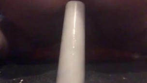KingGapingAnal - Risky public anal in the back of my car DIY dildo