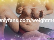 Belly Play, Gaining Weight, Chubby, Fat, BBW, Playing With My Belly Bulge, 12/16