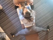 HOTTIE IN THE HOTEL GETS SKULL FUCKED FULL OF THICK MAN MILK BEFORE OUR FRIENDS GET BACK TO THE ROOM 9/16