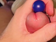 Shooting Loads of Pre Cum Everywhere While I Tease My Long White Dick!! 💦🍆 5/16