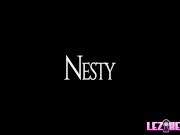 Two petite blonde lesbians make love to each other 2/16