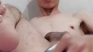 Alone at home, my ass was hot and hungry.