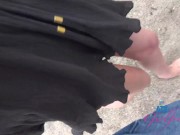 POV footage of Amateur Violet Viper hanging out the some pussy play in the car 9/16