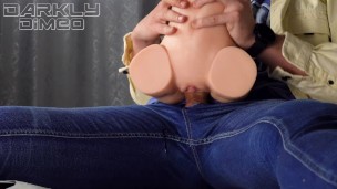 Sex Doll's Tight Small Pussy is Stretched on Moaning College Guys Hard Horny Cock