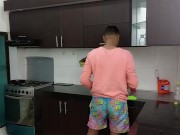 LE PREPARO A MI HIJASTRA UNA DELICIOSA COGIDA DE DESAYUNO 1 parte