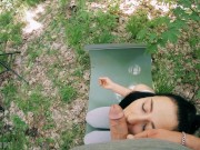 Backstage with Black Lynn - POV Free Use Outdoor Massive Facial (Freeuse Video) 5/16