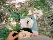 Backstage with Black Lynn - POV Free Use Outdoor Massive Facial (Freeuse Video) 6/16