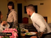 She brings him a beautiful surprise 1/16