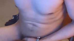 Hot Twink jerks off Big Cock and Cums - Solo Masterbation