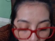 Before going to work I like to leave my boyfriend without milk on his balls: BLOWJOB 4/16