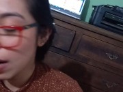 Before going to work I like to leave my boyfriend without milk on his balls: BLOWJOB 8/16