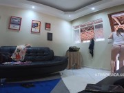 I couldn't resist and had sex with the very big dick delivery guy - With English subtitles 1/16