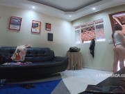 I couldn't resist and had sex with the very big dick delivery guy - With English subtitles 3/16